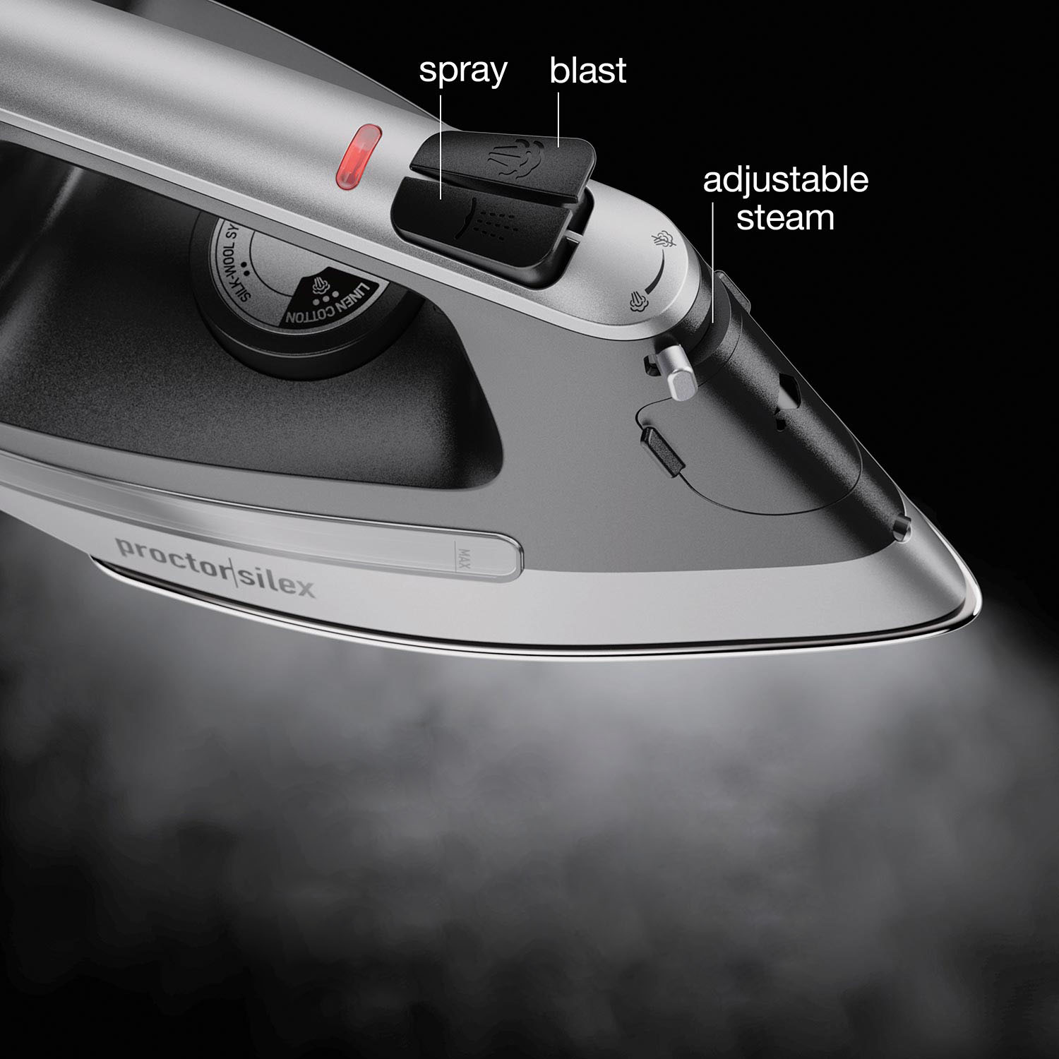 steam iron, retractable cord iron